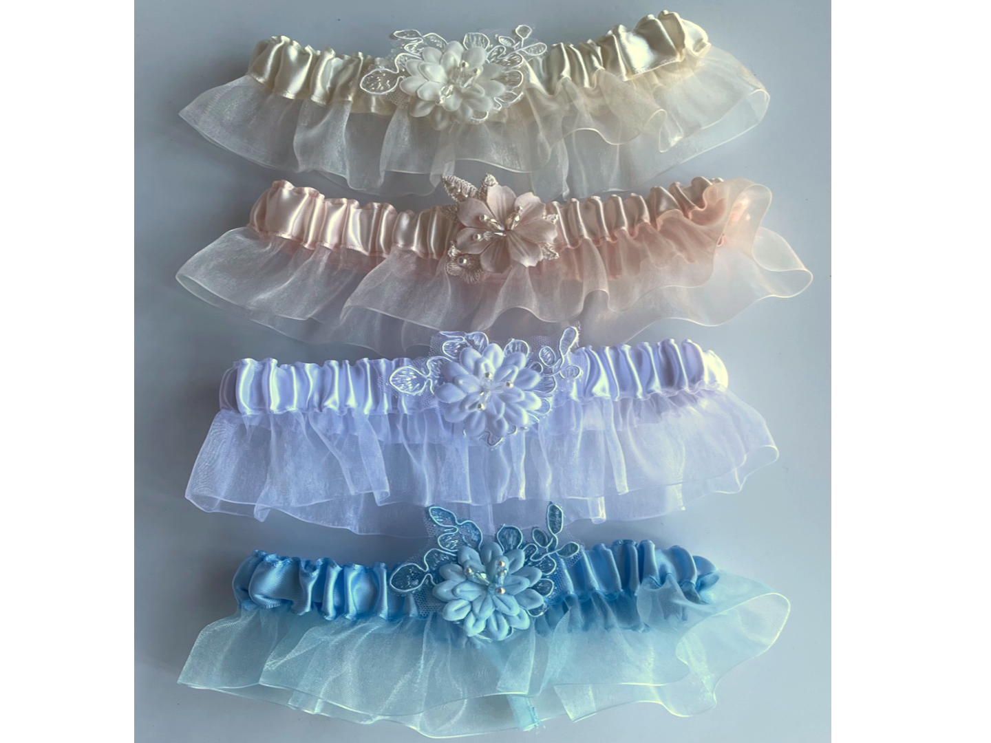 Set of 4 Pastel Garters